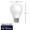 Bulbrite 75 - Watt Equivalent A19 Dimmable Medium Screw LED Light Bulb Warm White Light 2700K , 4PK 862829